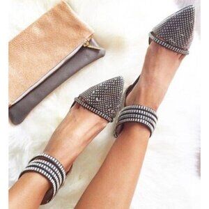 New LAMB Fernley Snakeprint Stilettos Womens 10 Leather Heels L.A.M.B. Black